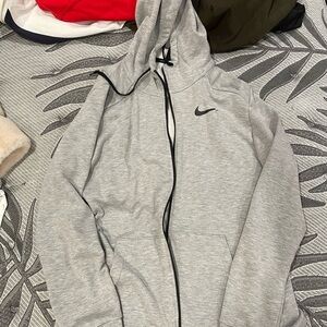 Nike Gray Zip-Up Hoodie